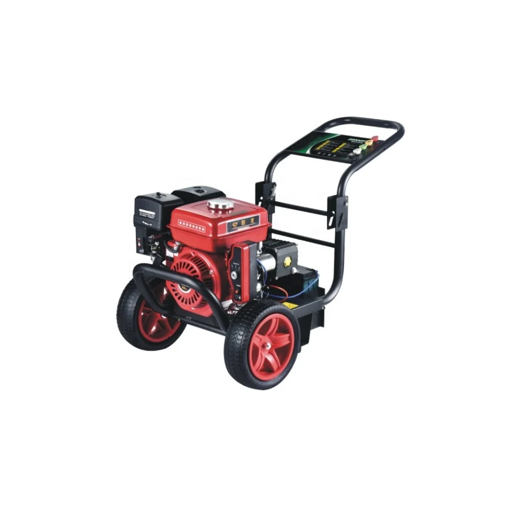 fuel powered wheel mobile gasoline car wash machine for concrete truck bus street cleaning business