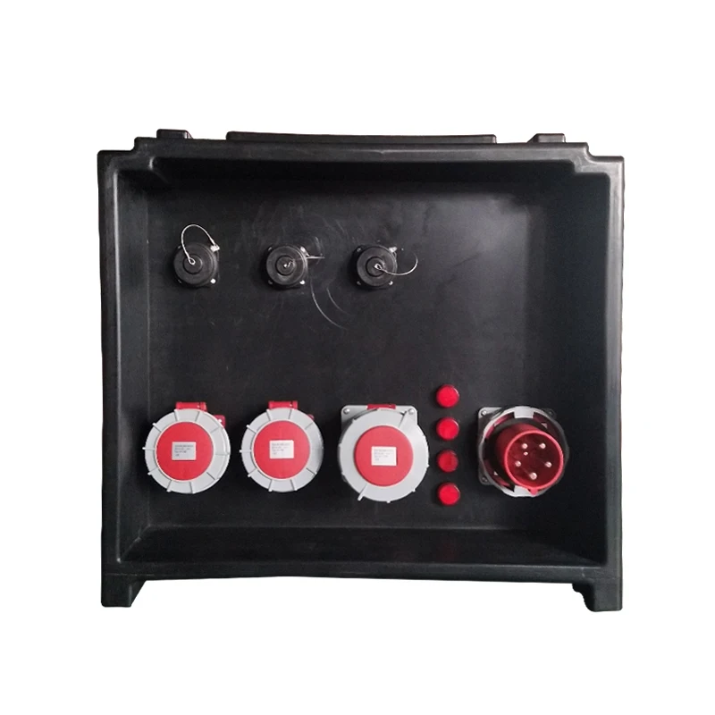 Stage Temporary Socket Box JHDB-LC02 J&H 63A 3 Phase Outdoor Stackable Portable Waterproof Distribution Box