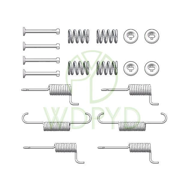 Комплект пружин тормозной колодки, Ремонтный комплект тормозной колодки для HYUNDAI SANTA 58108-23000 105-0823 1987475297 97037700 LY1317