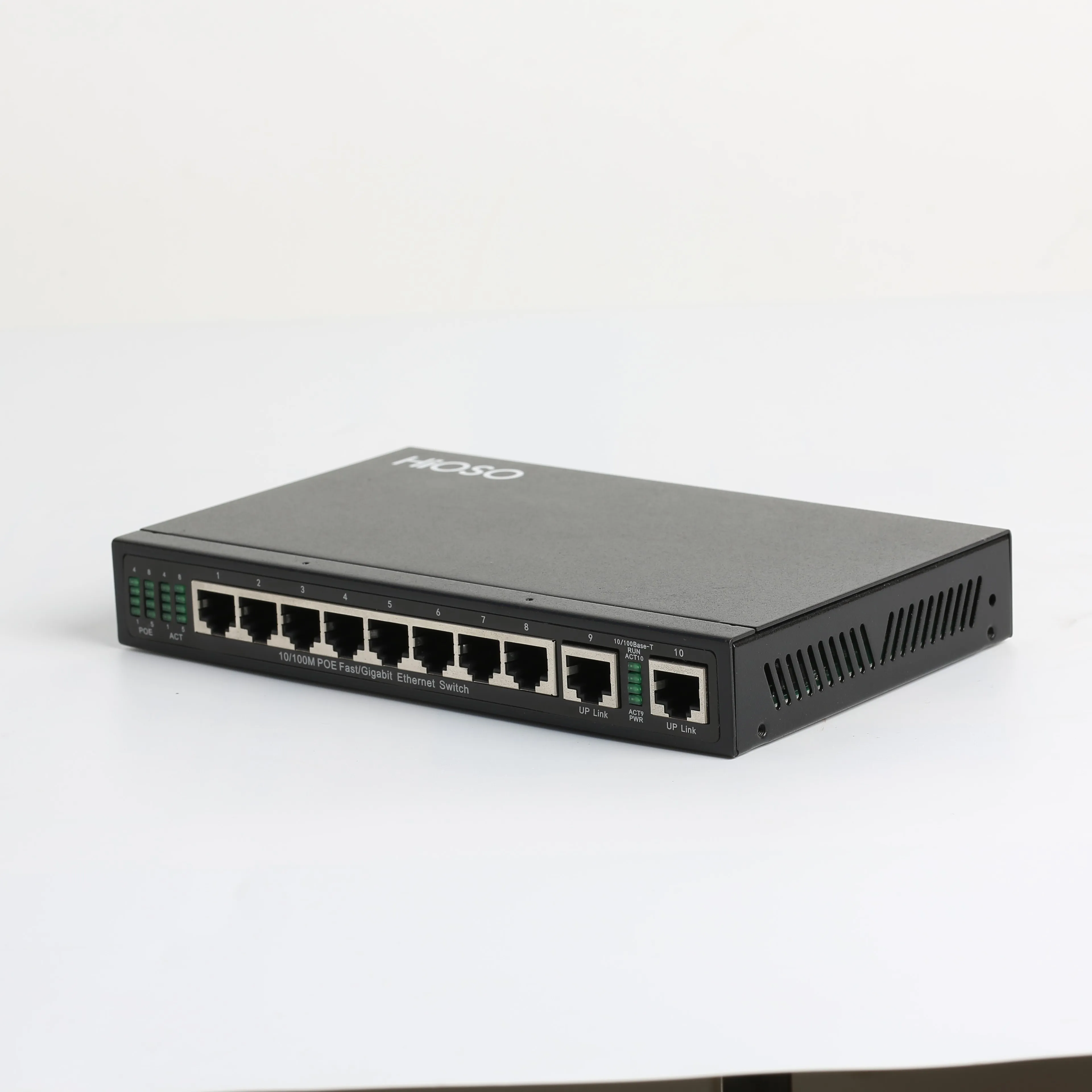 High quality 8port POE Switch  PCB Board POE IN OUT 8*10/100Mbps RJ45 Ports Reverse 63W PoE Switch with 2 Uplink Ports