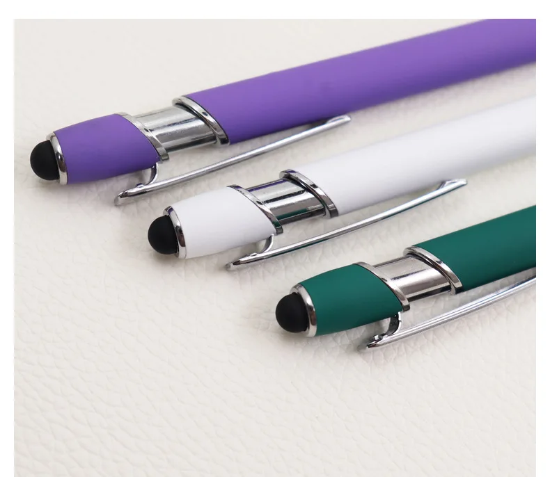 Office stationery Hot Selling custom logo Promotional Metal Multifunction Touch Screen ball pen
