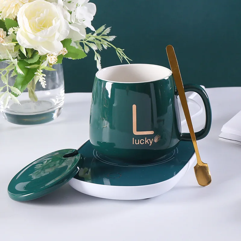 Smallorders G0124 Hot selling creative and practical mothers day with lid new mother marble ceramic mug glass Gift Set