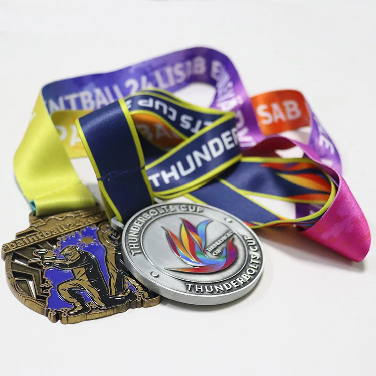 Kofei Custom Zinc Alloy 3D Metal Award Gold Silver Soccer Football Volleyball Medals With Neck Lanyard Manufacturer