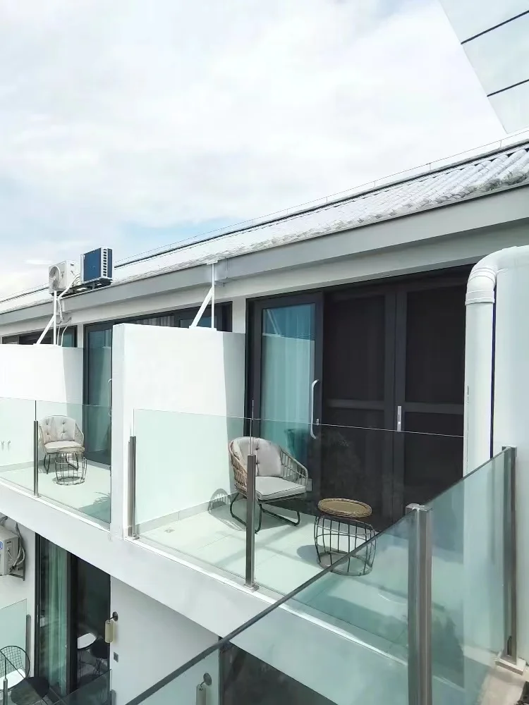 TAKA Customized  Fence Modern Design Stainless Steel/Aluminum Post Glass Railing baluster adjustable railing