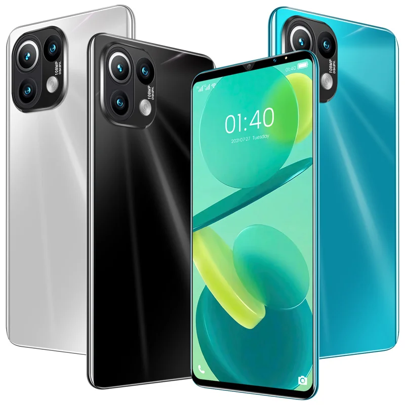 6.1 Inch Full Screen RAM 16GB+ROM 512GB Dual Sim Nano Sim Card 5G Android Mobile Phones Small Cell Phones Smartphone