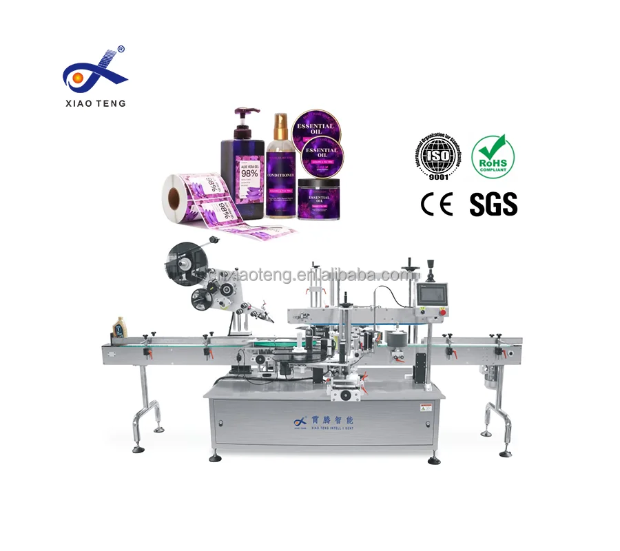 XT-LSA-3 Customized Factory Direct Sale Fully Automatic Top Surface And Double Side Labeling Machine