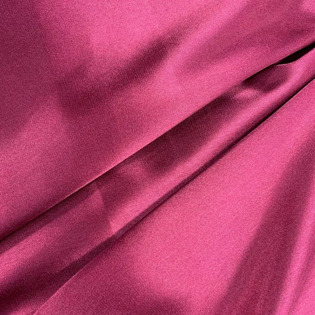 Light Weight 100% Polyester Charmeuse Satin plain dyed Fabric