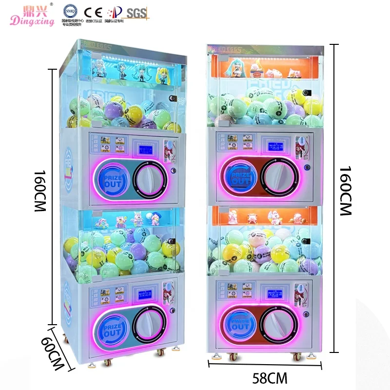 Автоматический торговый центр Gashapon Gacha автомат сюрприз твист яйцо игра двойной слой капсулы машины для продажи