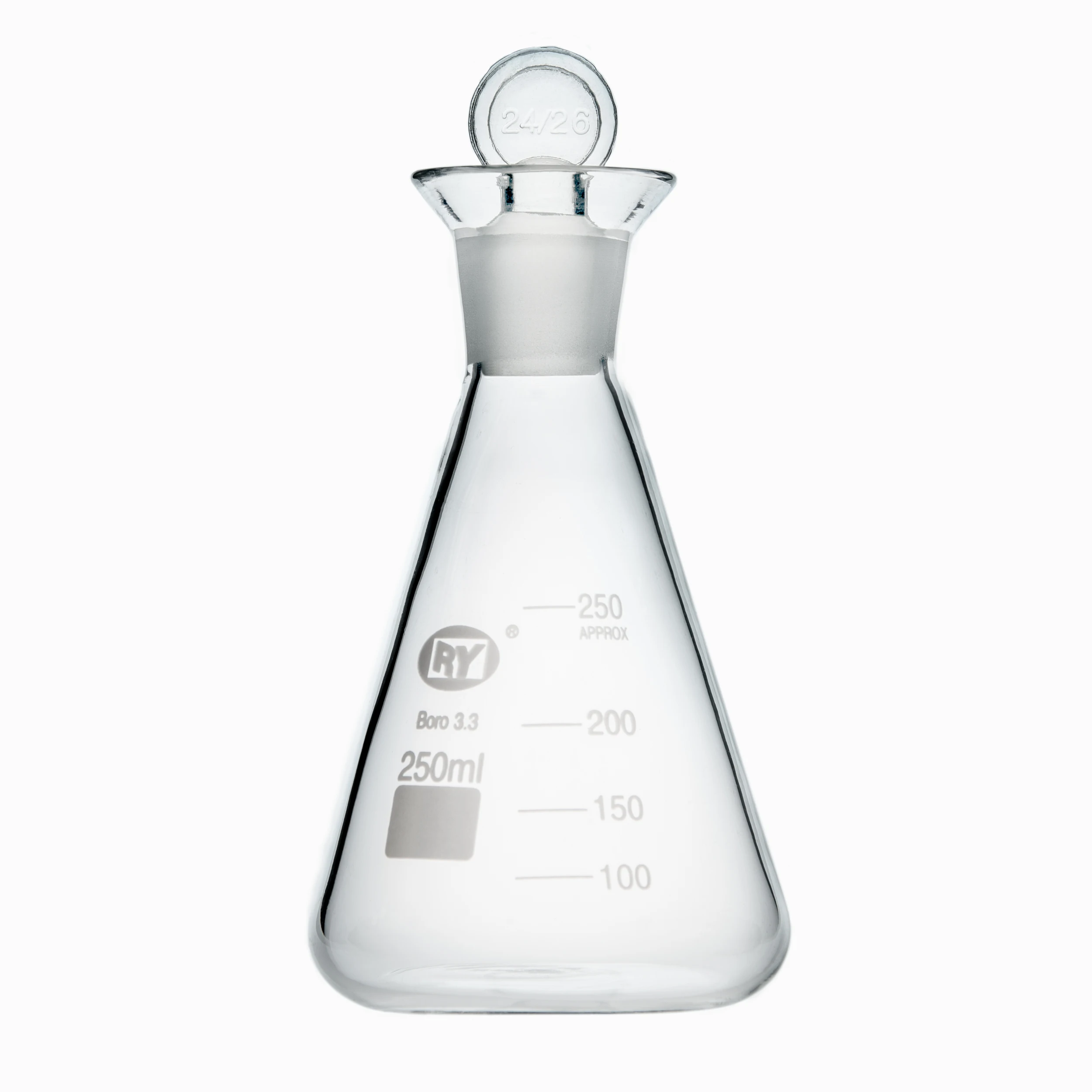 Хорошее качество со стеклянной пробкой коническая йодная колба