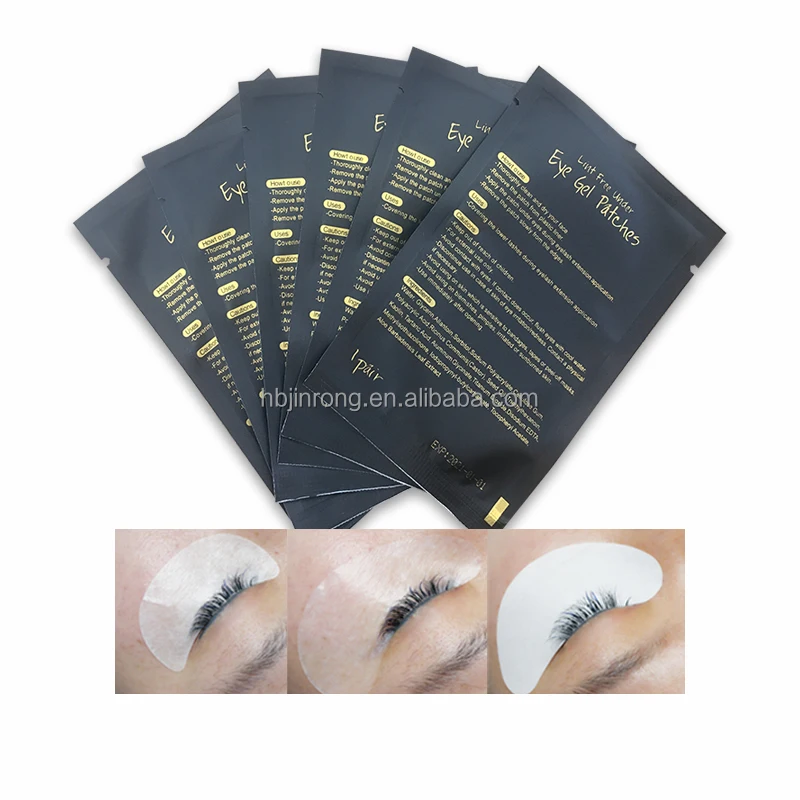 Factory wholesale eyelash patch eye pads private label OEM Custom LOGO hydrogel eye patch for eyelash extensions Very sticky