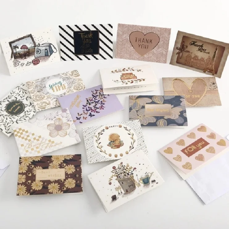  Small business professional printing gift set for invitation card high quality greeting paper thank you cards