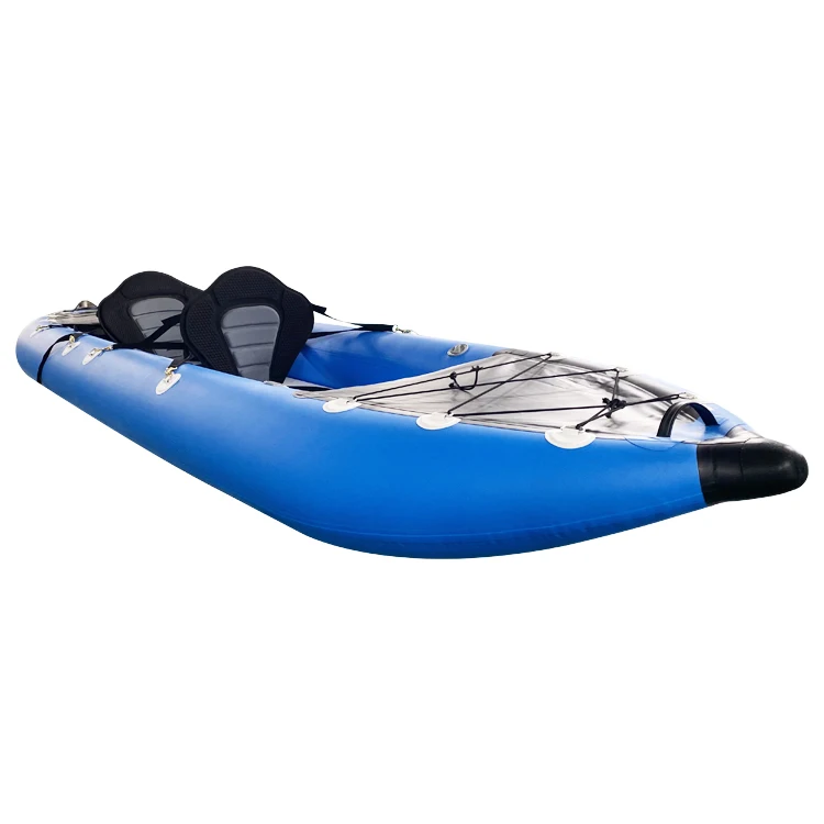 Chinese Factory PVC Drop Stitch Material Light Weight 3 Chambers Double Person Inflatable Kayak
