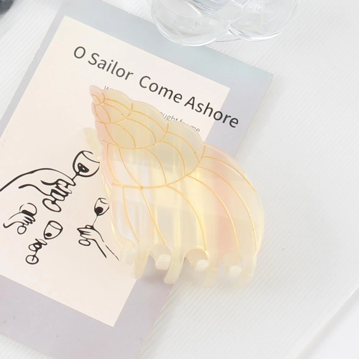 Ocean Series Large Grab Clip Clownfish Seahorse Shell Crayfish Animal Shark Clip Hair Accessories Hair Clip