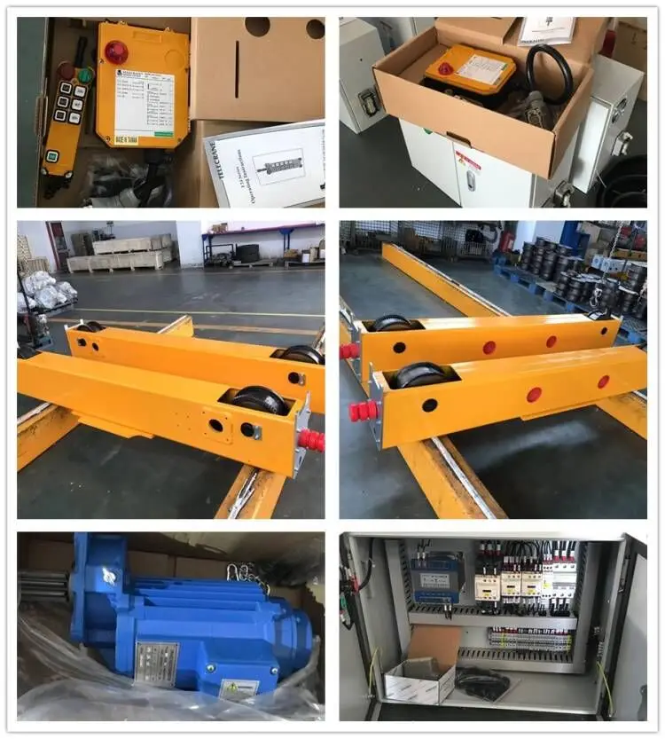 Easy Maintenance 5 Ton 10 Ton Industrial Single Beam Bridge Crane Motor Crane End Carriage