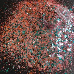 Shapes Glitter Mixed Sequin Nails Cosmetic Metallic Shapes Opal Epoxy Bulk Glitter