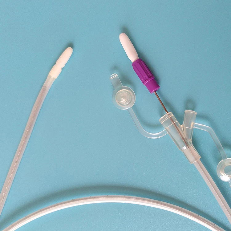 Hospital Disposable Medical Tpu Pvc Stomach Feeding Tube Fr16-fr24 Sterile Gastric Gravity  Enteral Feeding Tube With Guide Wire