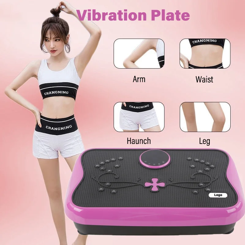 Electric vibration plate exercise machine vibrating board plate for weight loose