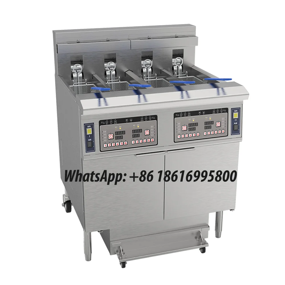 Phoenix OFE-413 deep fryer with automatic oil filter commercial Electric open Fryer 4 tank 4 Basket Electric Open Deep Fryer