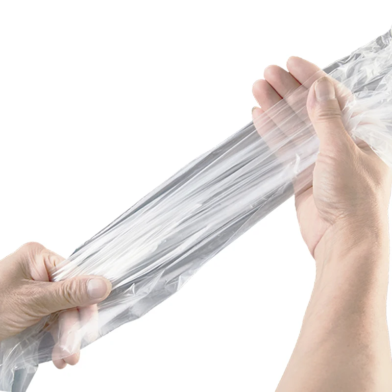 Durable Tools Elbow Length Long Plastic Gloves PE Disposable Gloves