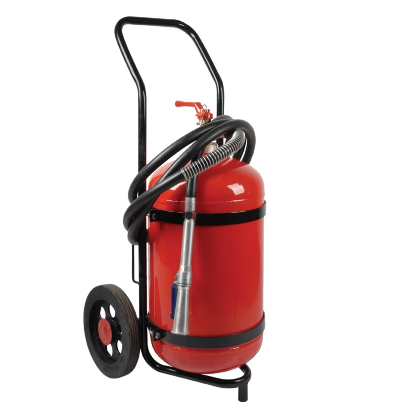 50kg dry powder trolley fire extinguisher hose gun fire accessories