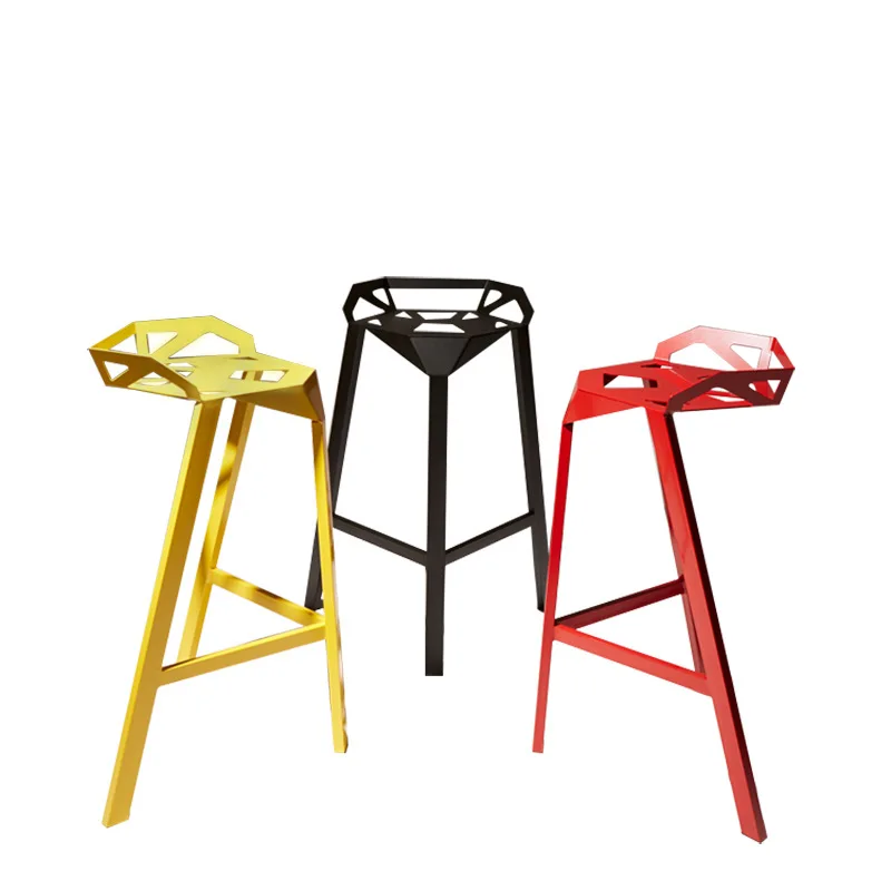 Wrought Iron Transformers leisure creative dining chair retro do old high chair cafe bar chair wholesale