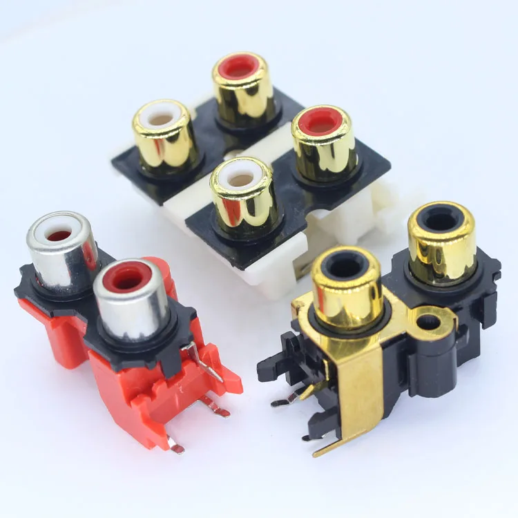  6Pin разъем Rca для монтажа на печатной плате золотое покрытие терминал женский/мужской 3 5 возраст 2 4 6 путь бытовой электроники из чистой меди