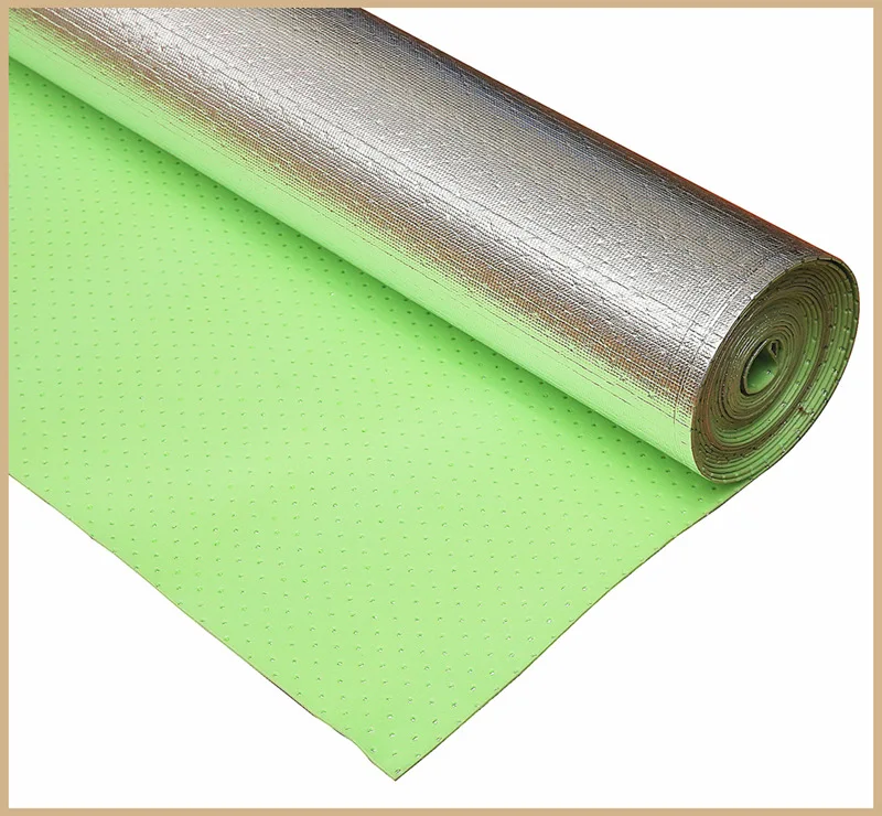 Flooring Electronic Crosslinked Eco-friendly Custom Aluminum Reflective Damp Proof Membrane IXPE Foam Underlay