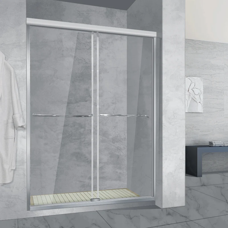 Frameless Sliding Doors China manufacturer  Sliding Tempered Clear Glass Bathroom Tempered Glass Cabin Bathroom Shower Door