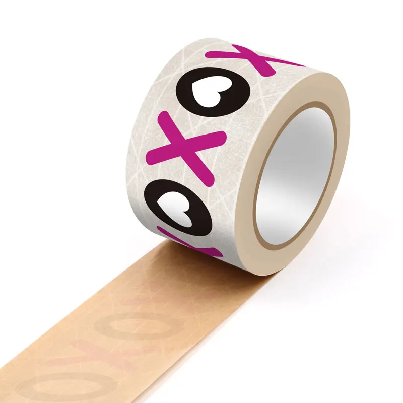 Custom Printed Water Activated Tape Packing Eco Friendly