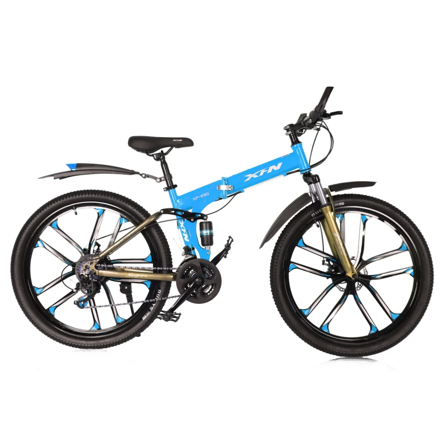 High Quality 21 Speed MTB Aluminum Bike with Disc Brake Mountain Bikes Steel Fork Bead Pedal bicycle