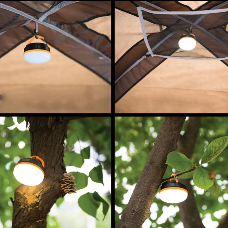 Mini Hanging Tent Lantern Outdoor Tent Light Hanging Camping Lamp USB Rechargeable Waterproof Lamp
