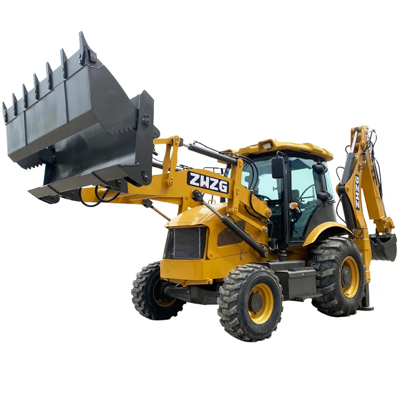 2021 ZWZG Brand New Loader Backhoe Load 2.5ton Bucket 0.3 Cbm Chinese Machinery Mini Backhoe Loader For Sale