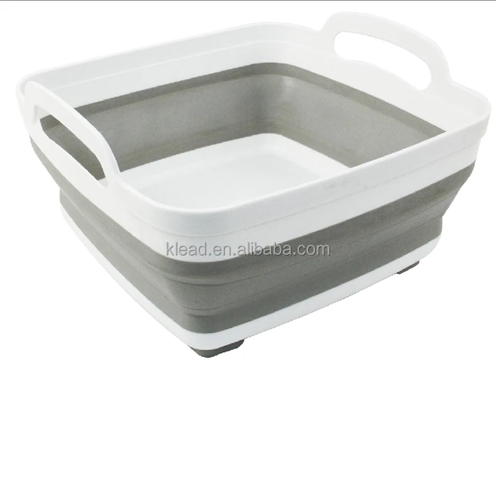 Foldable Multi-Function Sink Drain Basket Wash Fruit Bowl Storage Plastic Basket