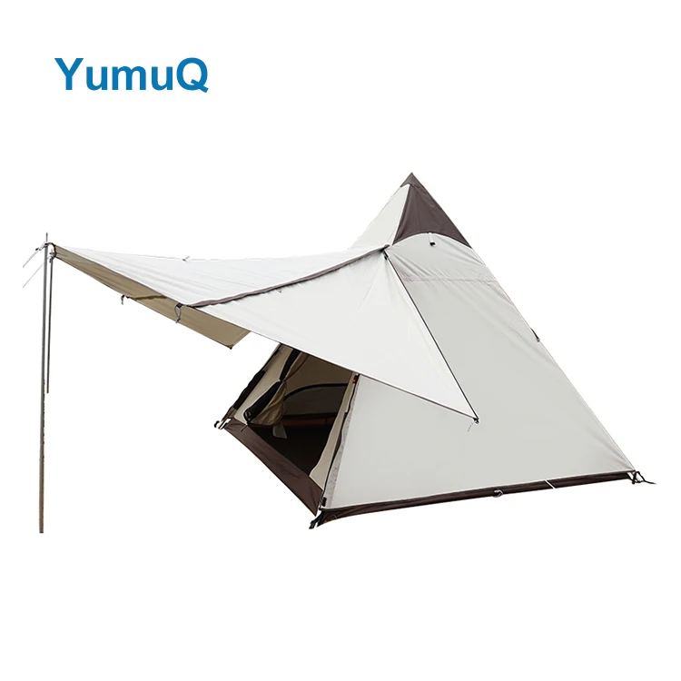 YumuQ Waterproof Camping Cotton Canvas Complete Adults Tipi Other Yurt Glamping Tent For Adults Packpacking