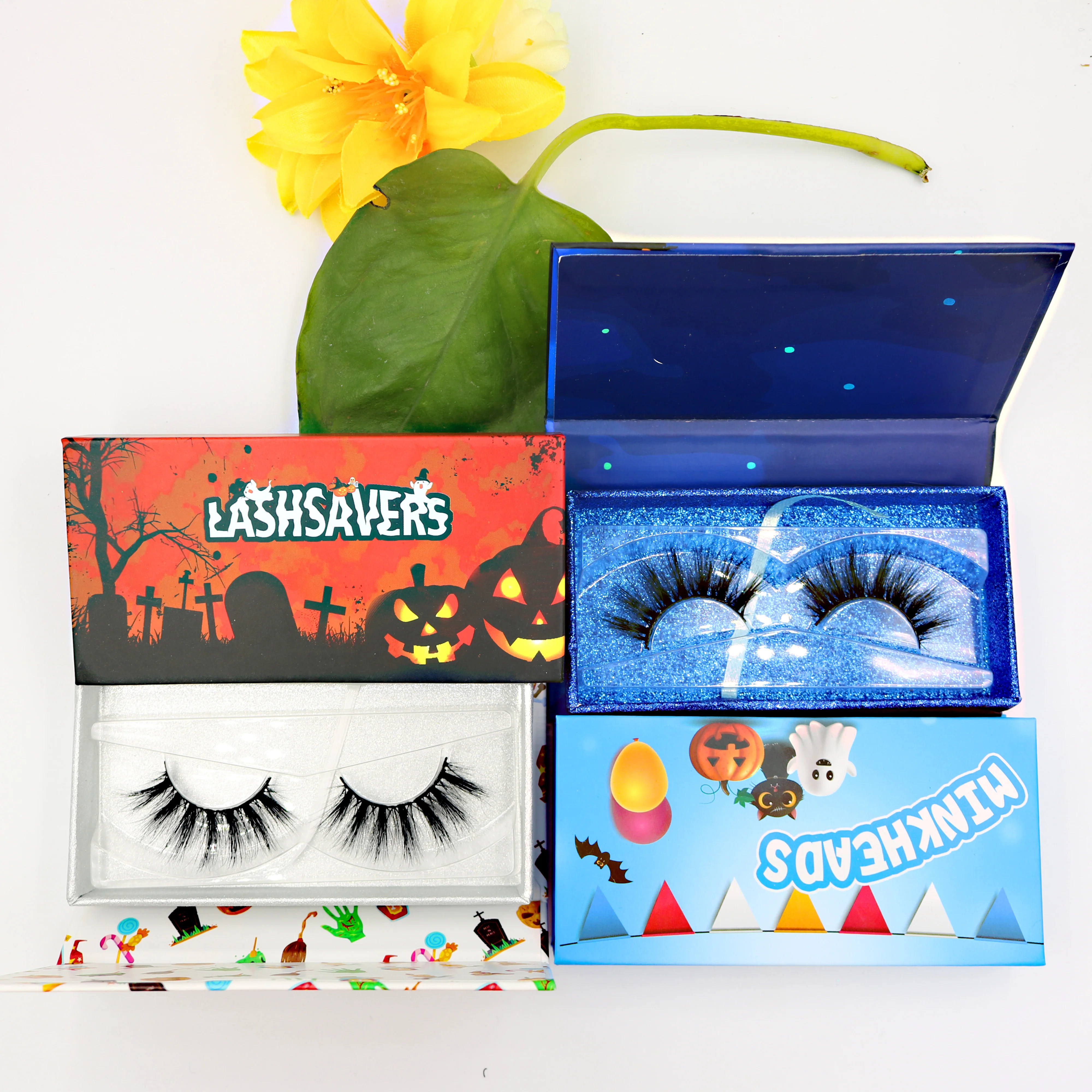25mm lash vendor 5d mink eyelash with beautiful candy shape box top quality hot selling  lashes in colorful packing
