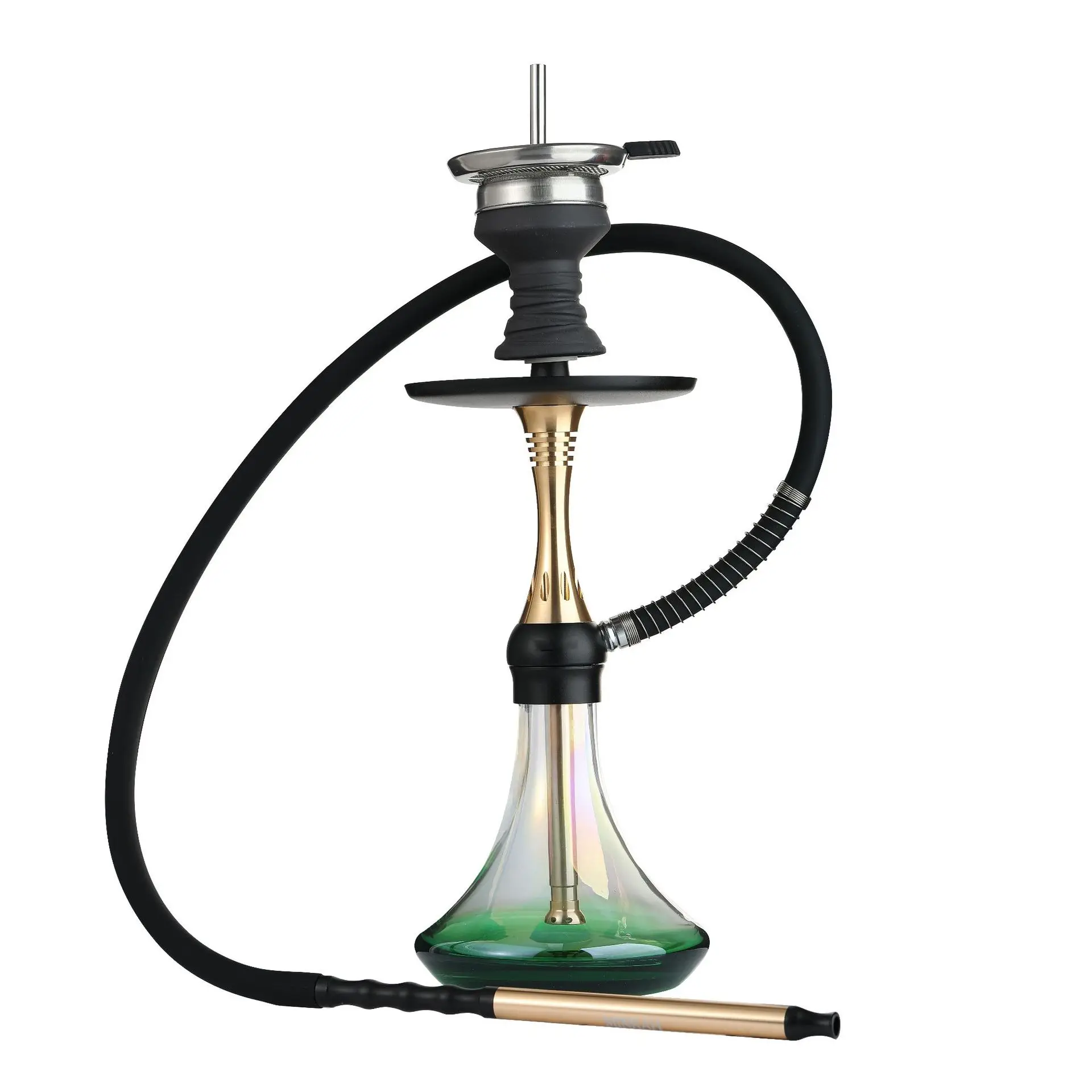 Arabia shisha hookah sets with nine holes aluminum alloy Shisha Hookah with gift box