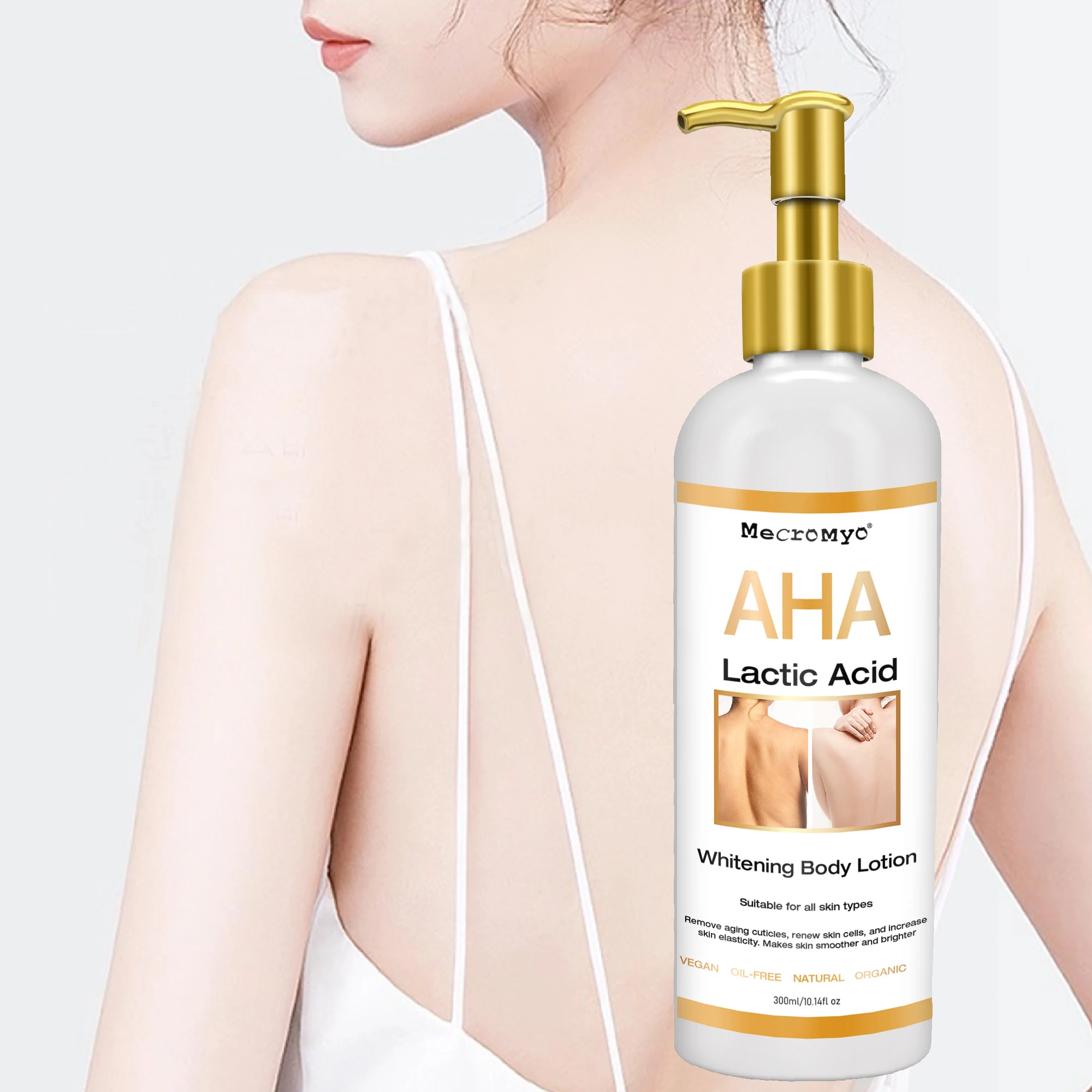 OEM/ODM отбеливающий крем для лица и лосьон тела AHA