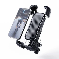 Wholesale Hands Free Quick Attach Release Paste Button GPS Electric Bike Phone Mount Detachable Bicycle Phone Holder