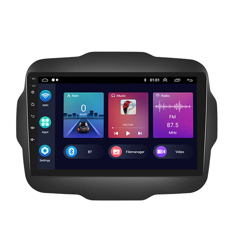Crbrillar 9inch Car Radio Android 12 1+32/2+32 Autoradio For Jeep Renegade 2016-2020 Carplay Android Auto HIFI WIFI GPS