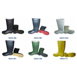 Waterproof antislip farm rain boots white golf rain boots beige raining boots for woman