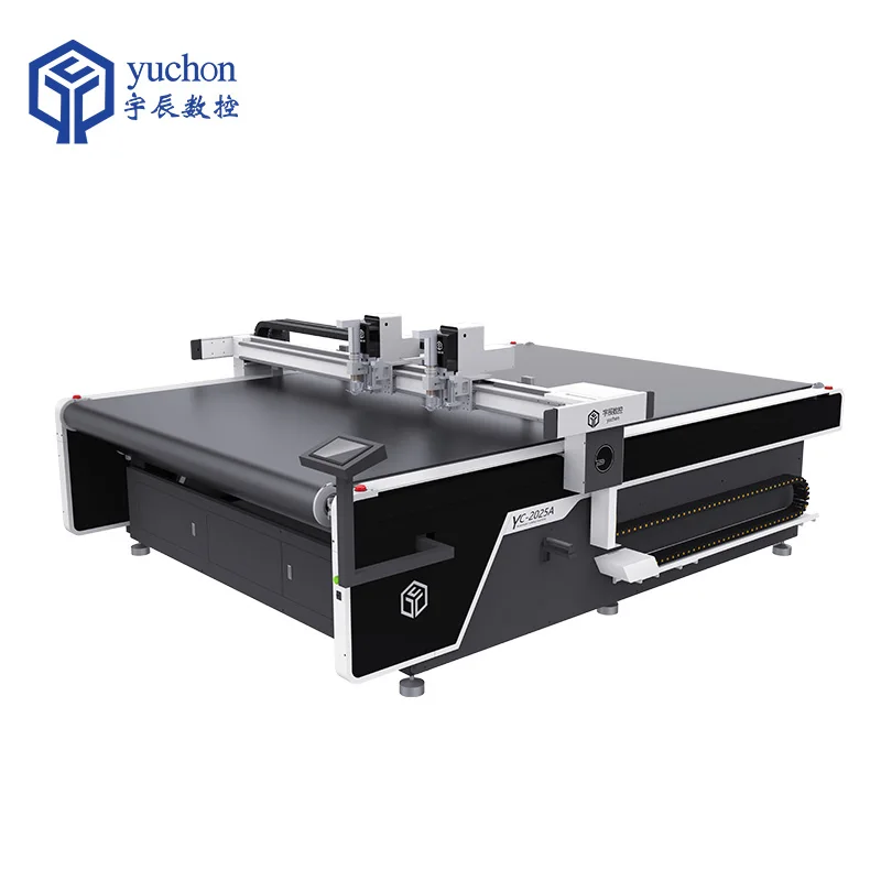 Yuchen Apparel flatbed cutter fabric vibrating knife cutting machine with CE certification