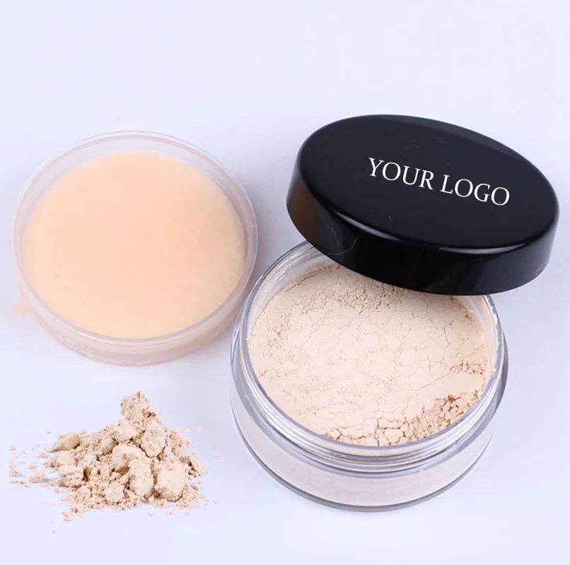 Private Label Vegan Dark Skin Cosmetics Makeup Smooth Loose Setting Powder Translucent Face Powder