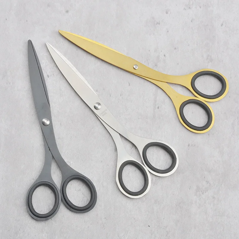 Cheap Stainless Steel Round Head Paper Cutting Knife Portable Office Student Scissors