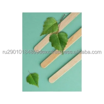 Eco-friendly wooden cosmetic spatula necessary for the depilation procedure skin care tools
