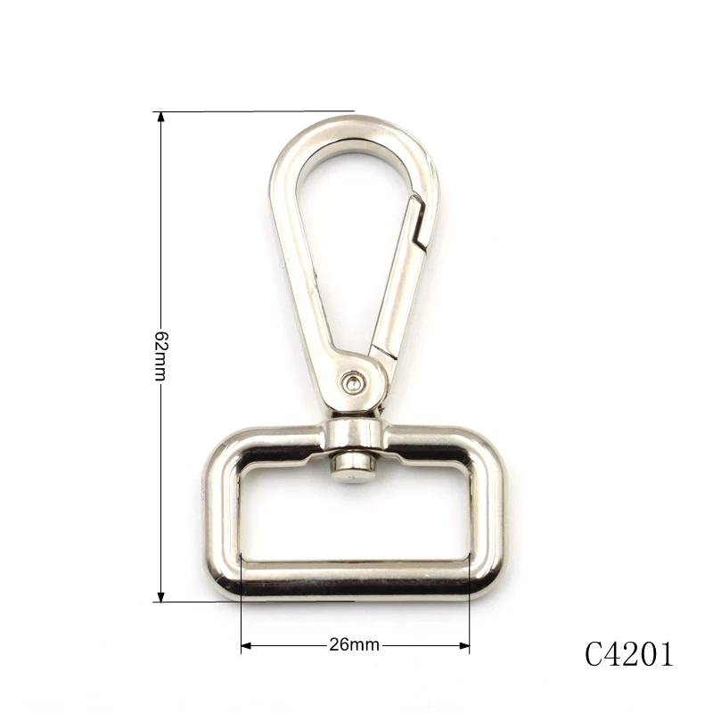 wholesale zinc alloy swivel snap hook 26mm luggage hook accessories