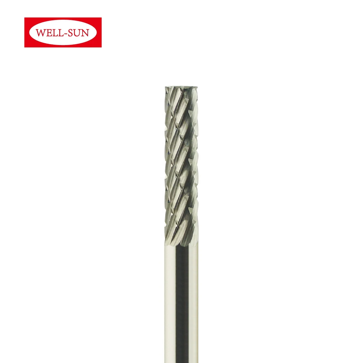 B-03-300185 Factory Cylindrical With End Cut Tungsten Rotary Carbide Burr 3mm shank Removing Metal Working Bur