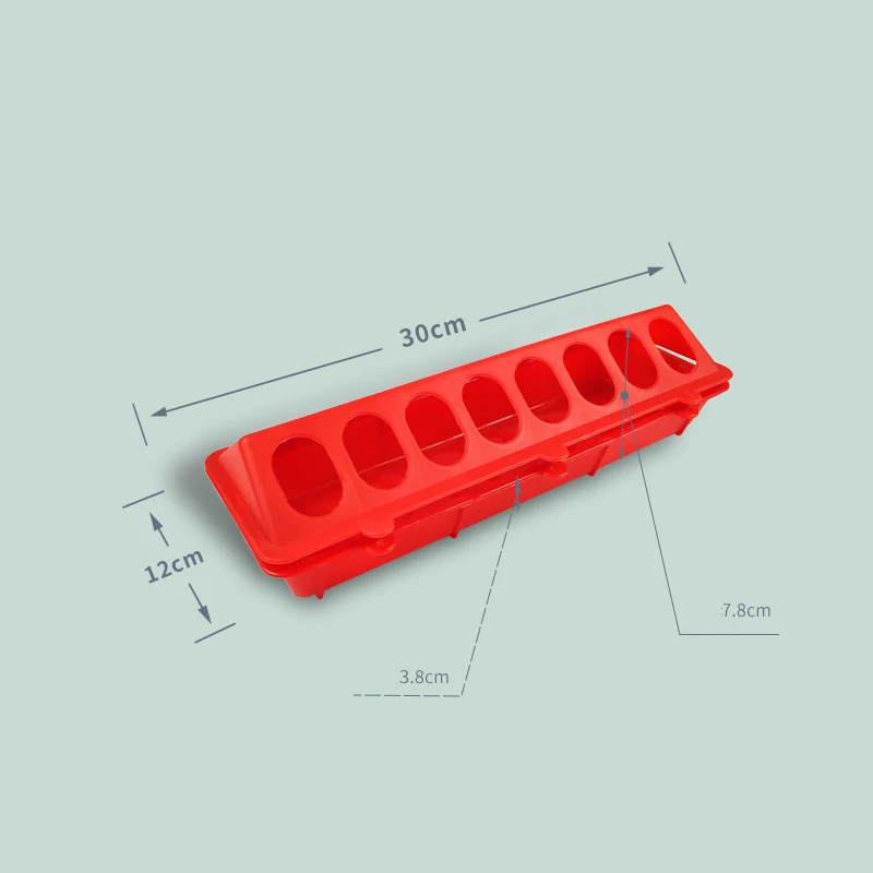 No Waste Spill Proof Flip Top Poultry Feeder Trough Small Chick Feeder Plastic Chicken Feeder for Birds Small Poultry