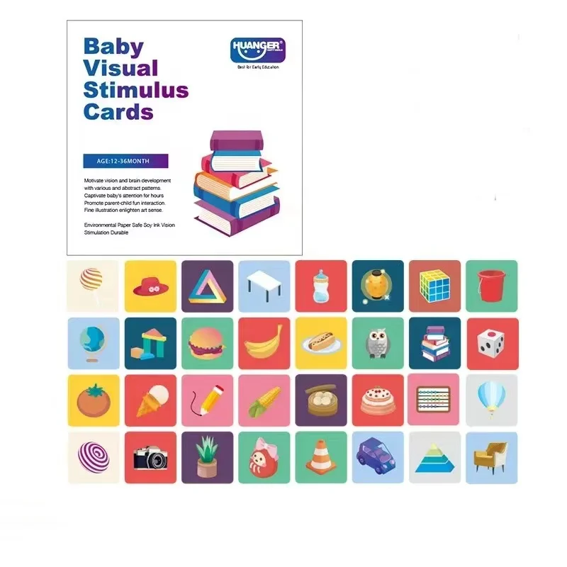 Black and white card baby early education card training for newborns, visual stimulation for babies, karaoke card