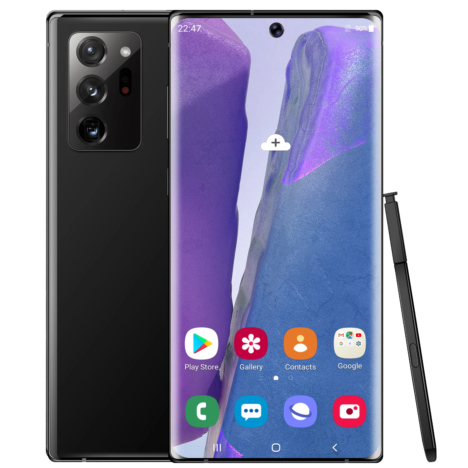 Большой HD-экран, смартфоны Note20 +, 6,9 дюйма, 1440x3088, 16 Мп + 32 МП, телефоны Android, HIFI, 5000 мАч, 12 Гб + 512 ГБ, мобильные телефоны с функцией распознавания лица