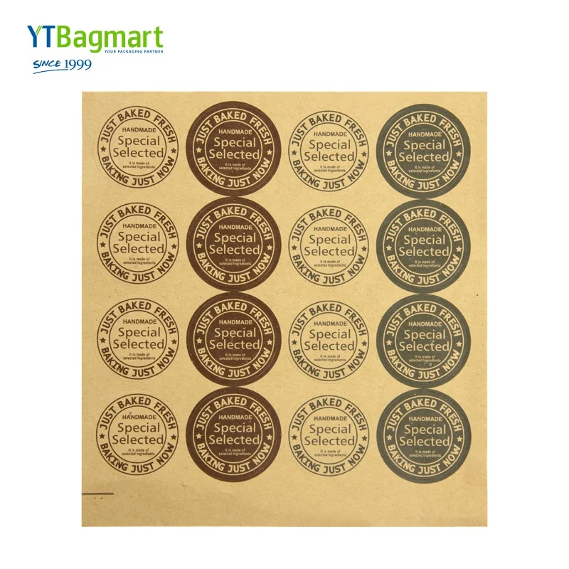 Roll Gold Foil printing paper Label Stickers for Gift Bag Decorations